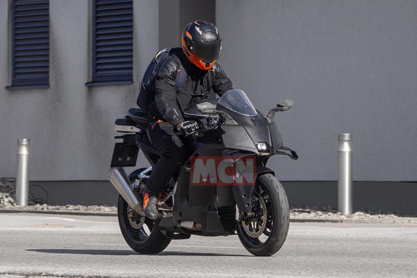 KTM 990RC R prototype being ridden