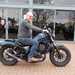 Tony Norton trying out his Honda Rebel before purchasing