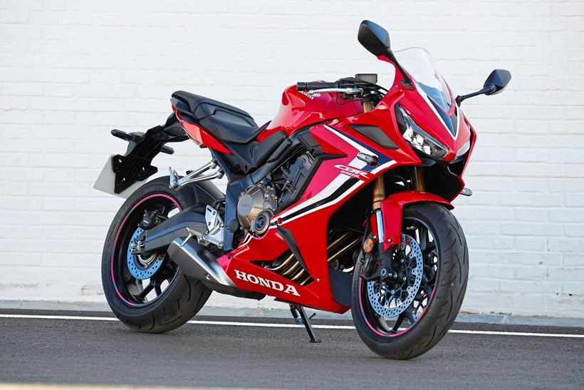 Honda CBR650R in fetching red paint