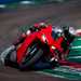 Ducati Panigale V4 on track cornering left