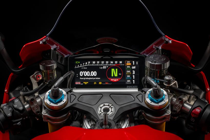 Ducati Panigale V4 dashboard