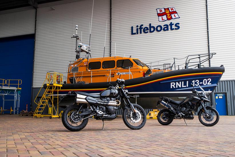 James Bond Triumph specials with a life boat