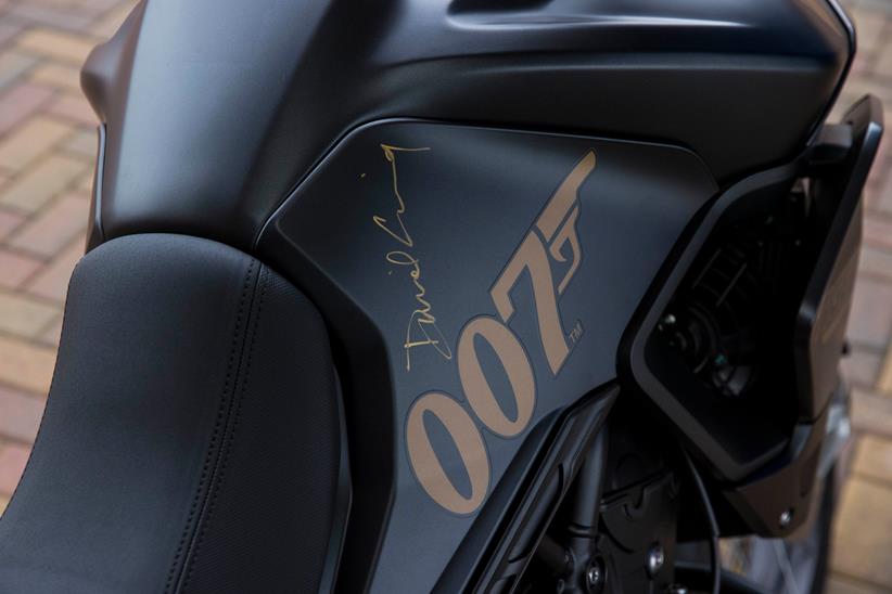 Daniel Craig signed Triumph Tiger tank