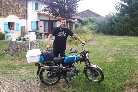 Bike-mad collector sets off on seven-week riding epic to Istanbul aboard a Honda SS50 moped