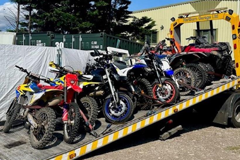 Seized motorcycles in Middlesborough