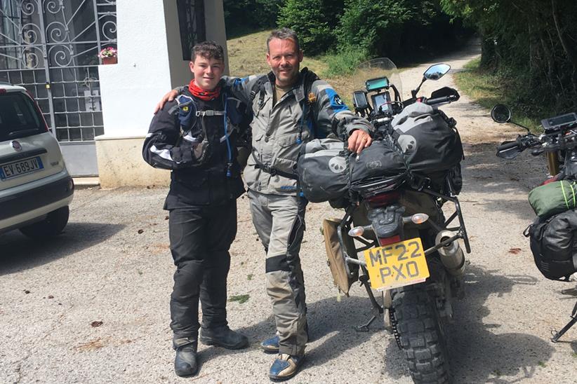 Father and son, Luke Blackley and Gordon Blackley