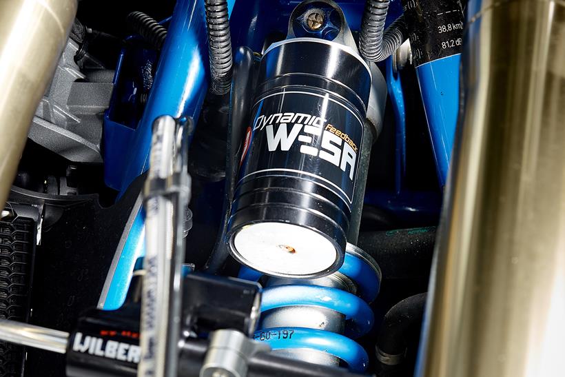 A Wilbers Nivomat rear shock