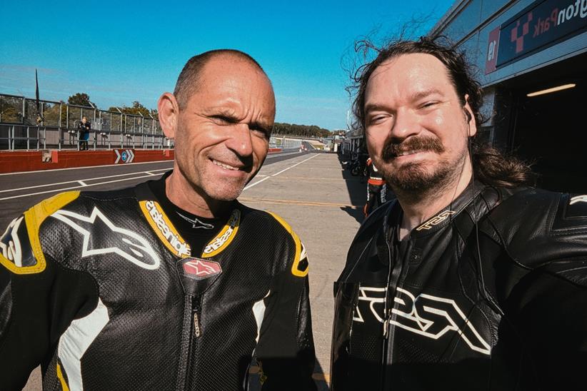 Joseph Parry with Michael Neeves at Donington Park