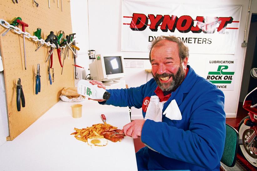 Stan Stephens in his workshop