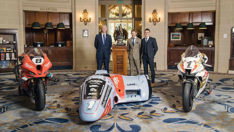 Ben and Tom Birchall with Duncan Wiltshire - Chairman of the Royal Automobile Club