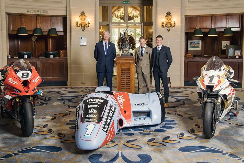 Ben and Tom Birchall with Duncan Wiltshire - Chairman of the Royal Automobile Club