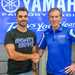 Miguel Oliveira with Yamaha Managing Director Lin Jarvis