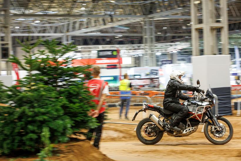 Riding off-road at Motorcycle Live