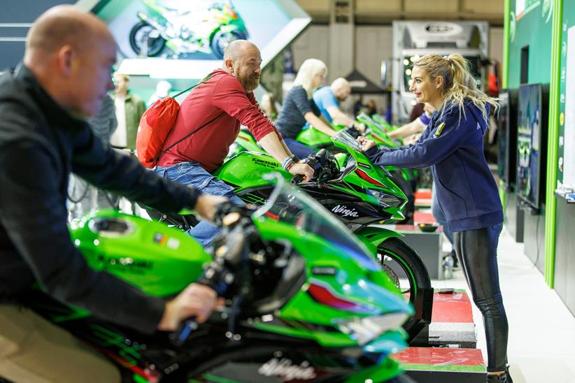 Kawasakis on display at Motorcycle Live