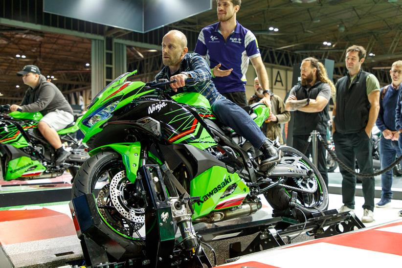 Riding simulator at Motorcycle Live