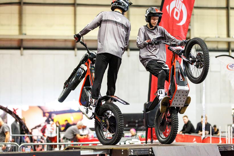 Trials stunt riders at Motorcycle Live