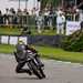 Classic motorcycle cornering at the Goodwood Revival