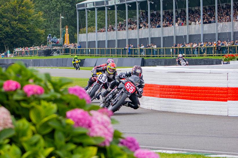 Riders at the chicane on Goodwood Motor Circuit