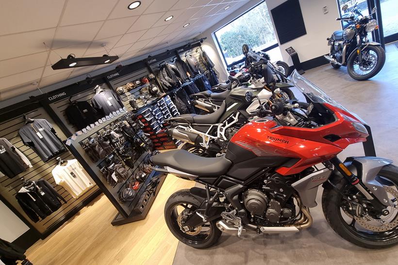 Triumph Tiger 660 Sport in showroom