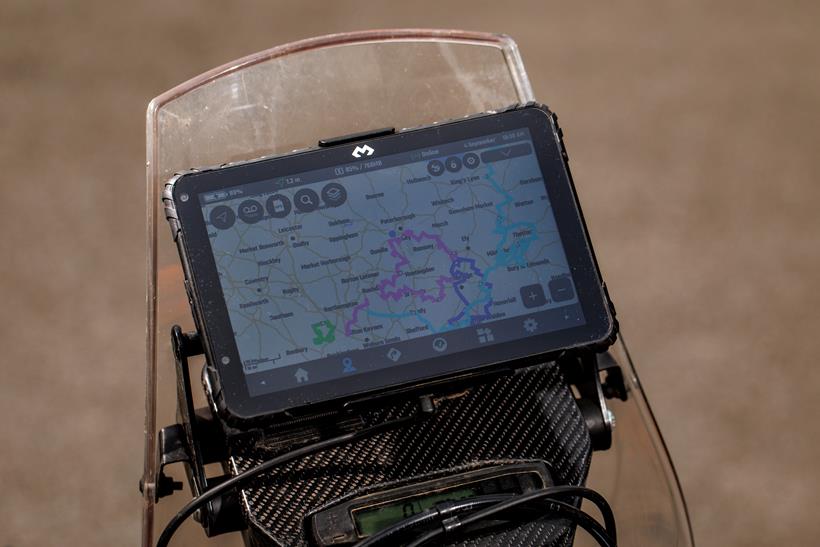 DMD-T865 Tablet map screen