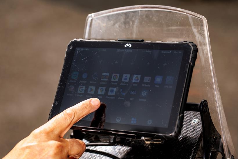 DMD-T865 Tablet in use