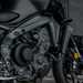 2024-on Yamaha MT-09 Y-AMT detailed shot of right hand side engine