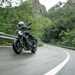 2024-on Yamaha MT-09 Y-AMT leaning into a wet corner