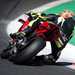 Ducati Panigale V4S rear track action