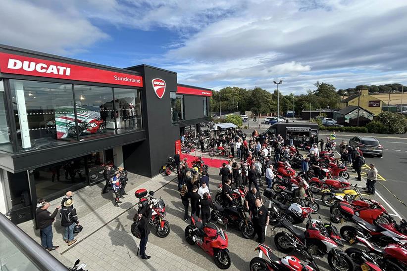 Bikes parked at the Sunderland store opening