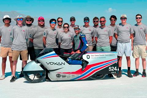 Voxan electric motorbike smashes four speed records, achieving over 180mph in a flying mile