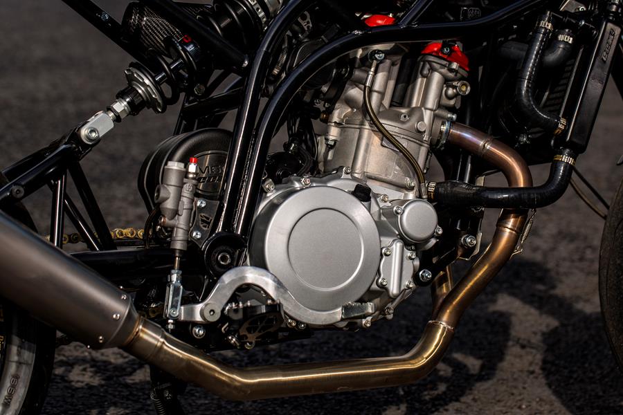 2025-on CCM Street Moto Core Engine close up