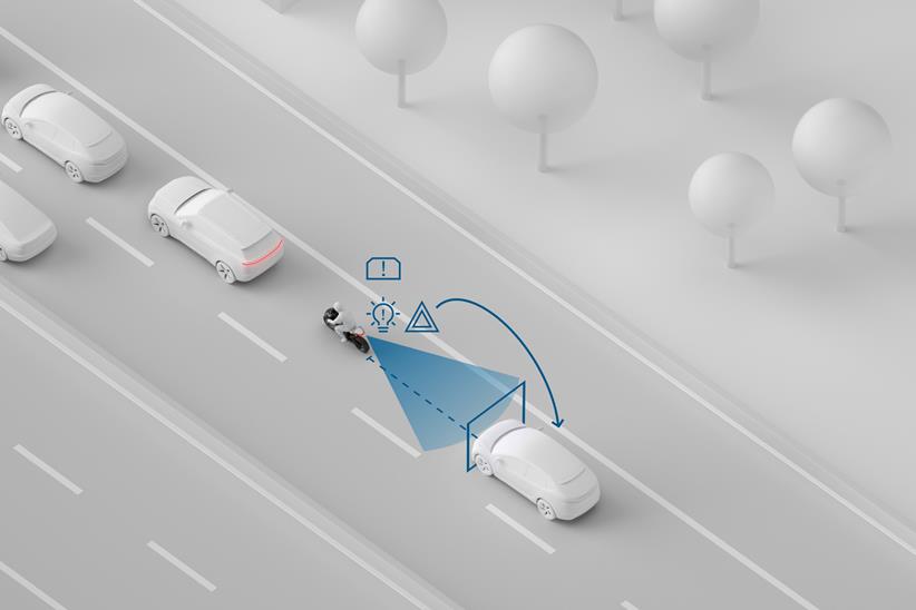 Bosch Rear Collision Warning diagram