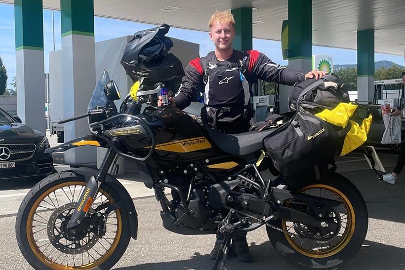 Joseph Wright with the MCN Fleet Royal Enfield Himalayan 450