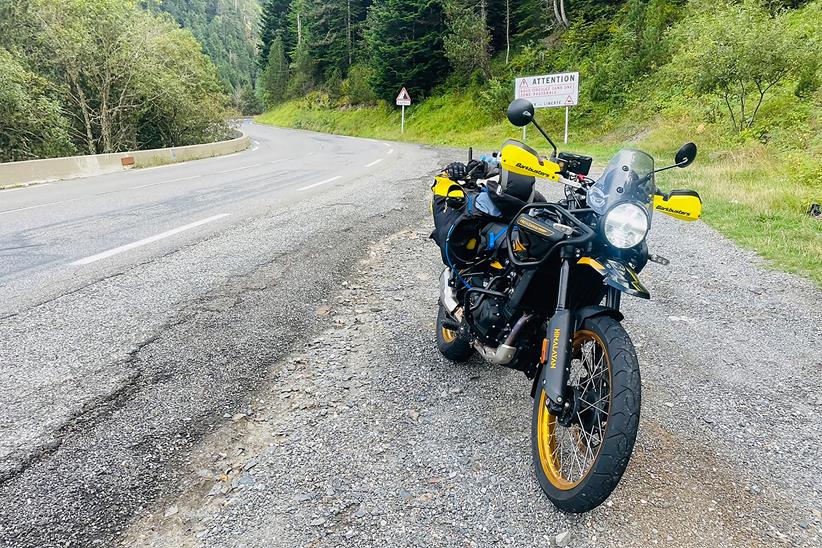 Royal Enfield Himalayan 450 on the roadside