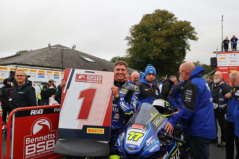 A familiar sight... Kyle Ryde and OMG Racing celebrate another win at Oulton Park