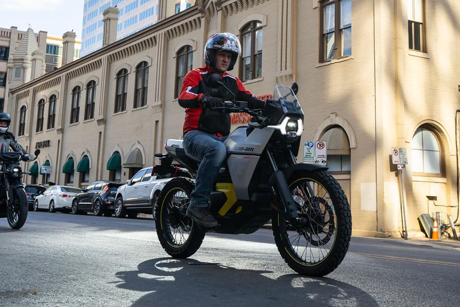 Can-Am Origin ridden on an urban street