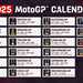 The 2025 Provisional MotoGP Calendar