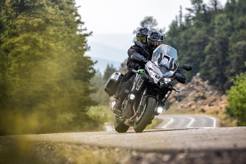 2025 Kawasaki Versys 1100 on the road