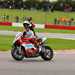 Glenn Irwin celebrates victory in Race Two at Donington Park