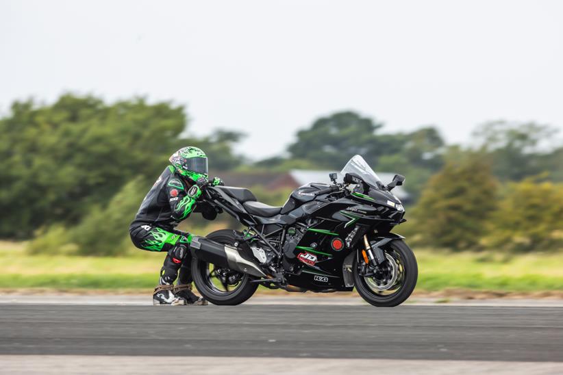 Jonny Davies during his record-breaking high speed ride