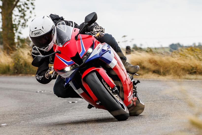 Honda CBR600RR ridden on the road