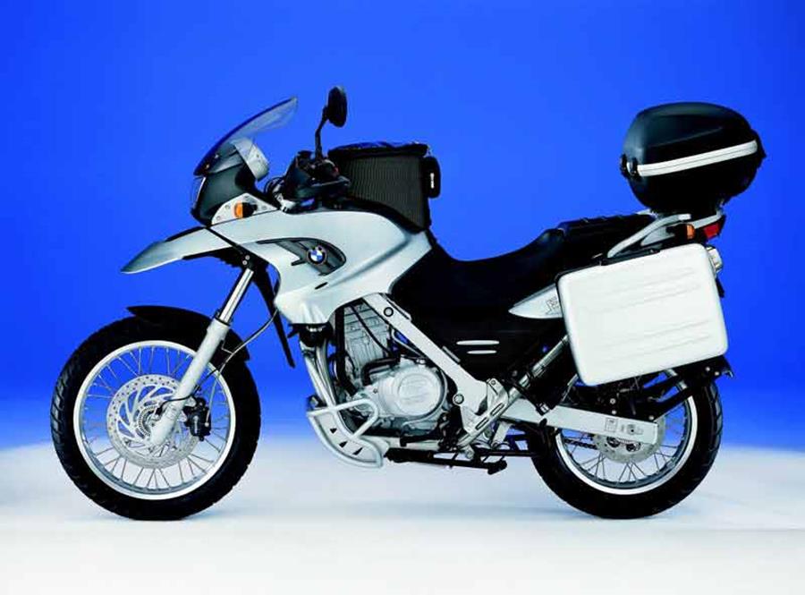 BMW F650 motorcycle review - Side view