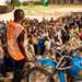 Riders for Health visiting a rural school