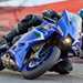 Yamaha R9 knee down on track