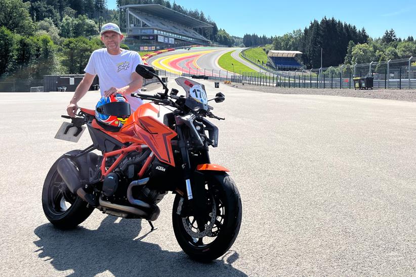 Michael Neeves with the KTM 1390 Super Duke R Evo at Spa