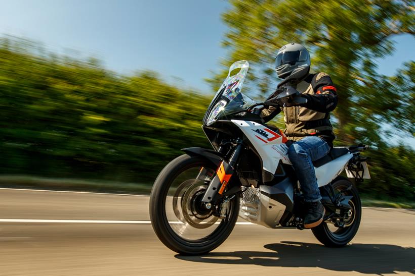 KTM 790 Adventure on road