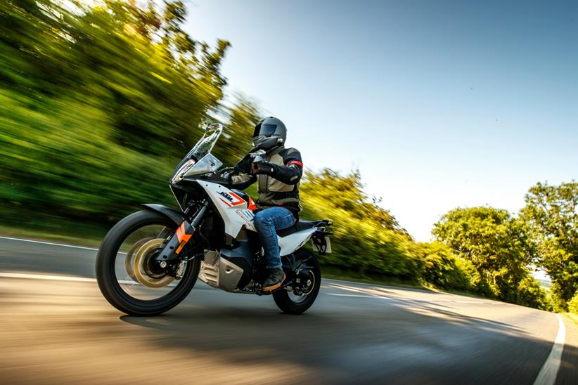 KTM 790 Adventure on road