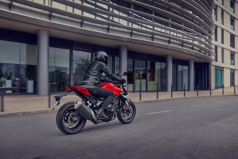 Rear view of the Honda CB1000 Hornet