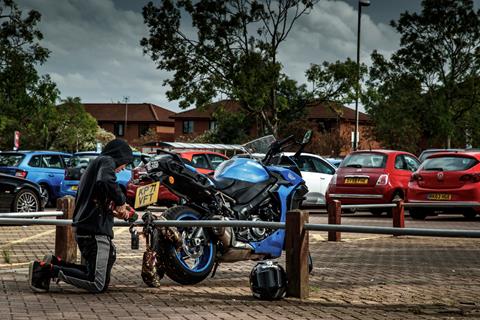 Official motorcycle theft statistics show an overall reduction in all but two areas across the UK