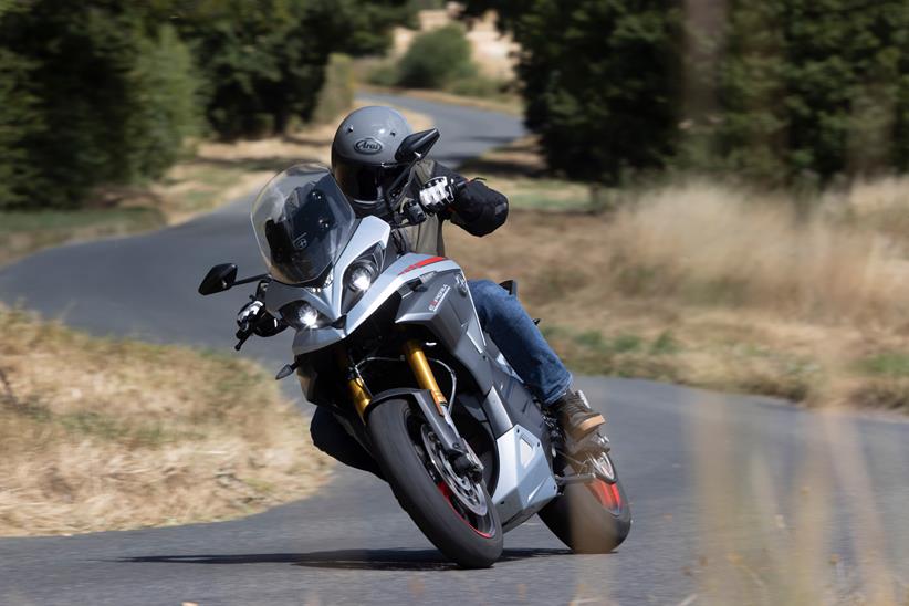 Cornering on the Energica Experia